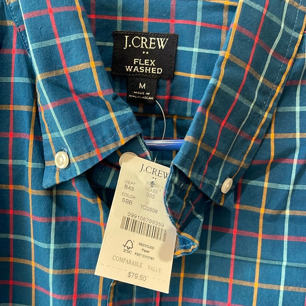 J. Crew windowpane button up